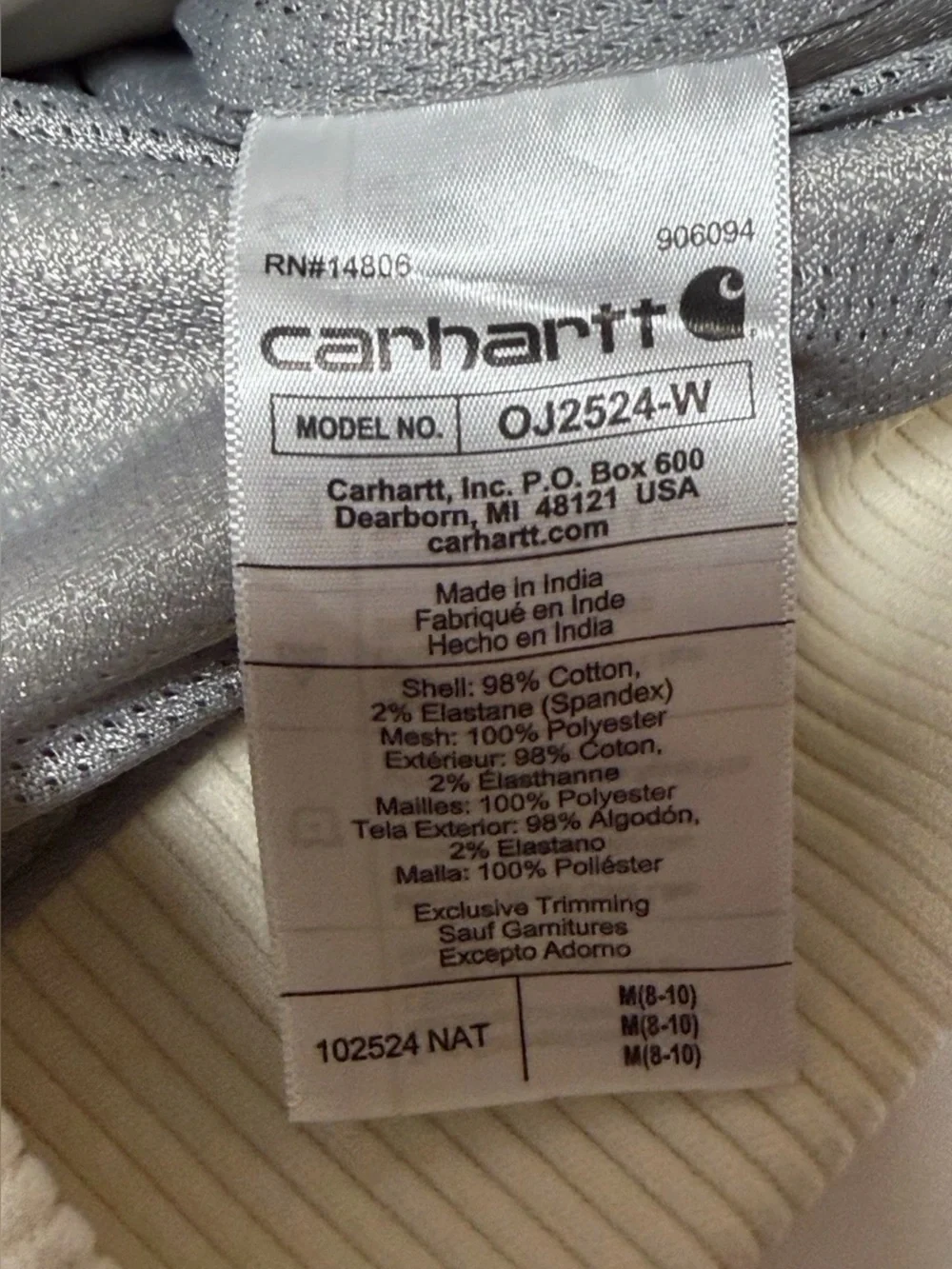 Carhartt new tags